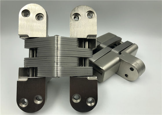 Saten Nikel Yüzeyli Yüksek Sertliklı Ağır Hizmet Tipi Görünmez Menteşe